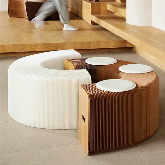 Sulankstoma Popierinė Batų Keitimo Kėdutė