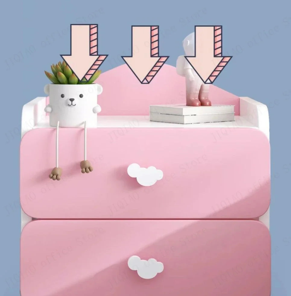 Modernus Dviejų Stalčių Naktinis Staliukas