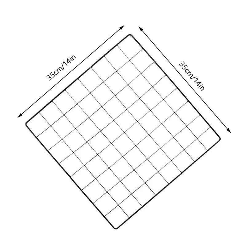 Daugiafunkcė Juoda Metalinė Tinklinė Lentyna